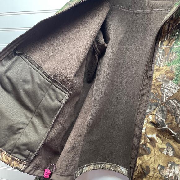 Realtree Xtra Brown Camo Zip Up Jacket w/Side Panels Size XL - Picture 10 of 14